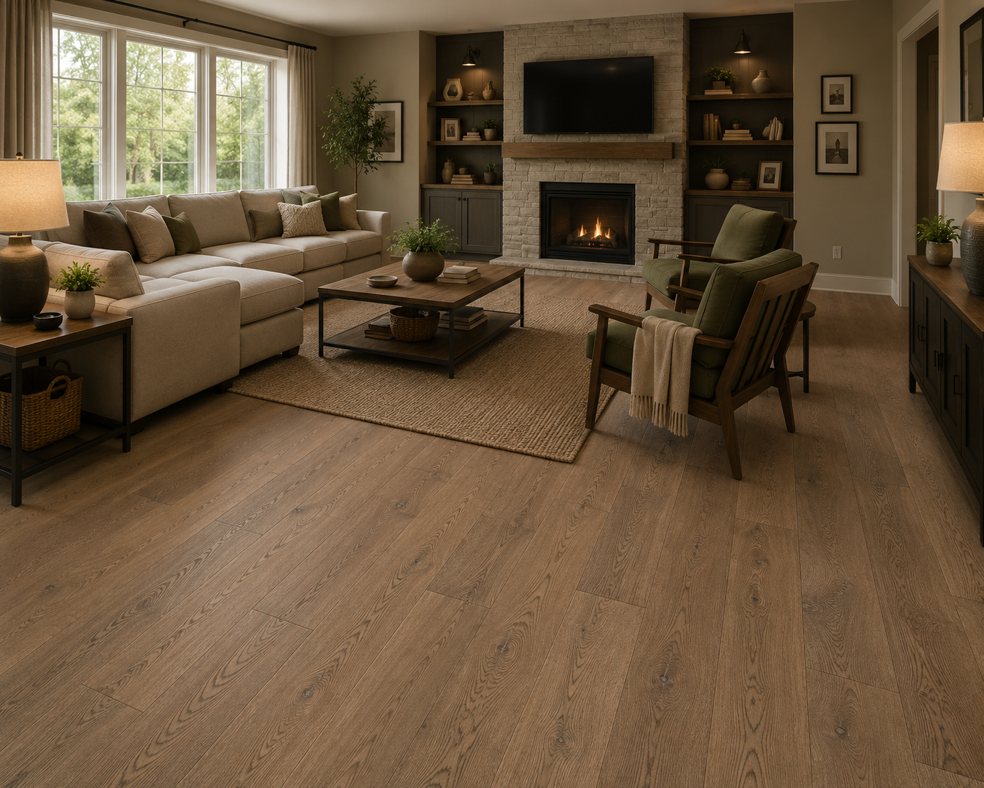Azalea Lane Camden Engineered Hardwood Flooring Random Light Derby 6-1/2 in