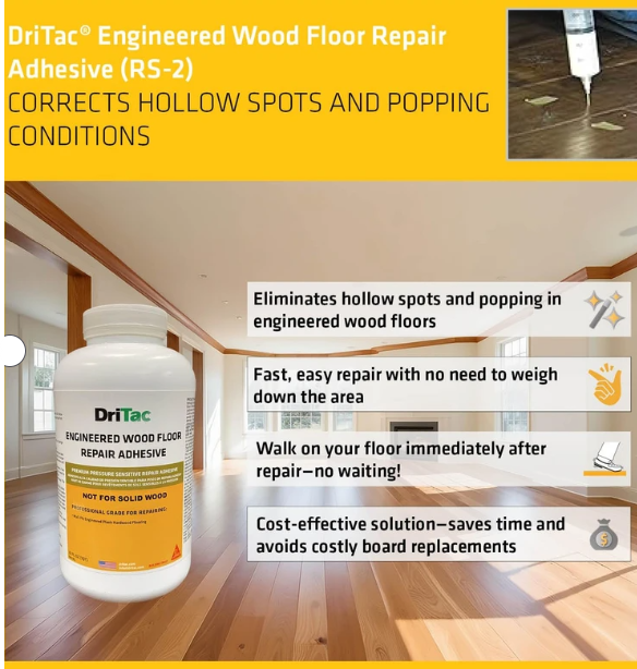 Sika DriTac Professional Wood Floor Repair Adhesive 1Gallon  - White