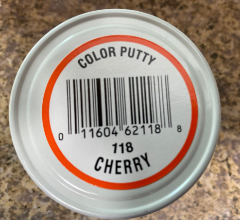 Color Putty 118 3.68 oz. Jar Cherry