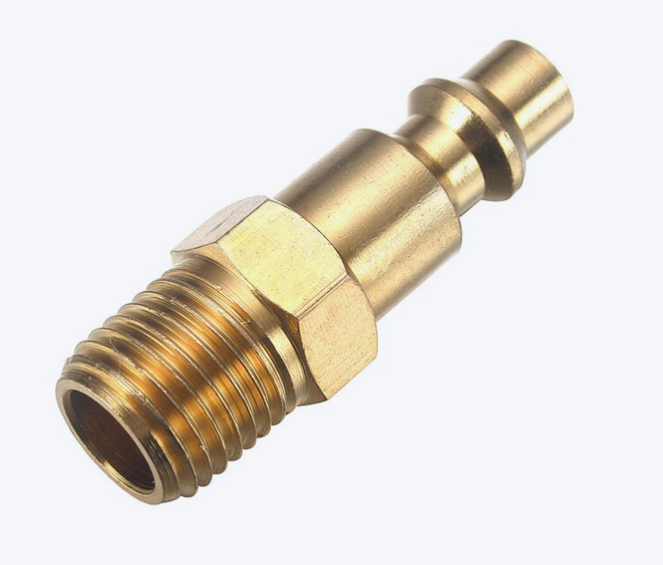 Brass Industrial Plug 1/4 in Male