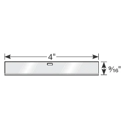 Gundlach Scraper Blade 4 in (10/Tube)