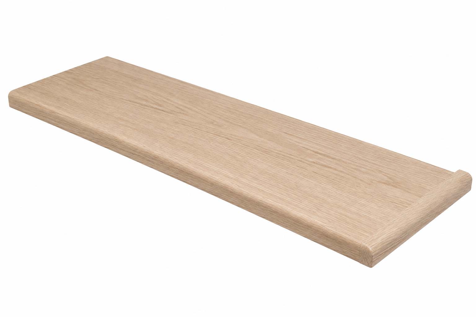 White Oak Stair Tread w/ Return 48