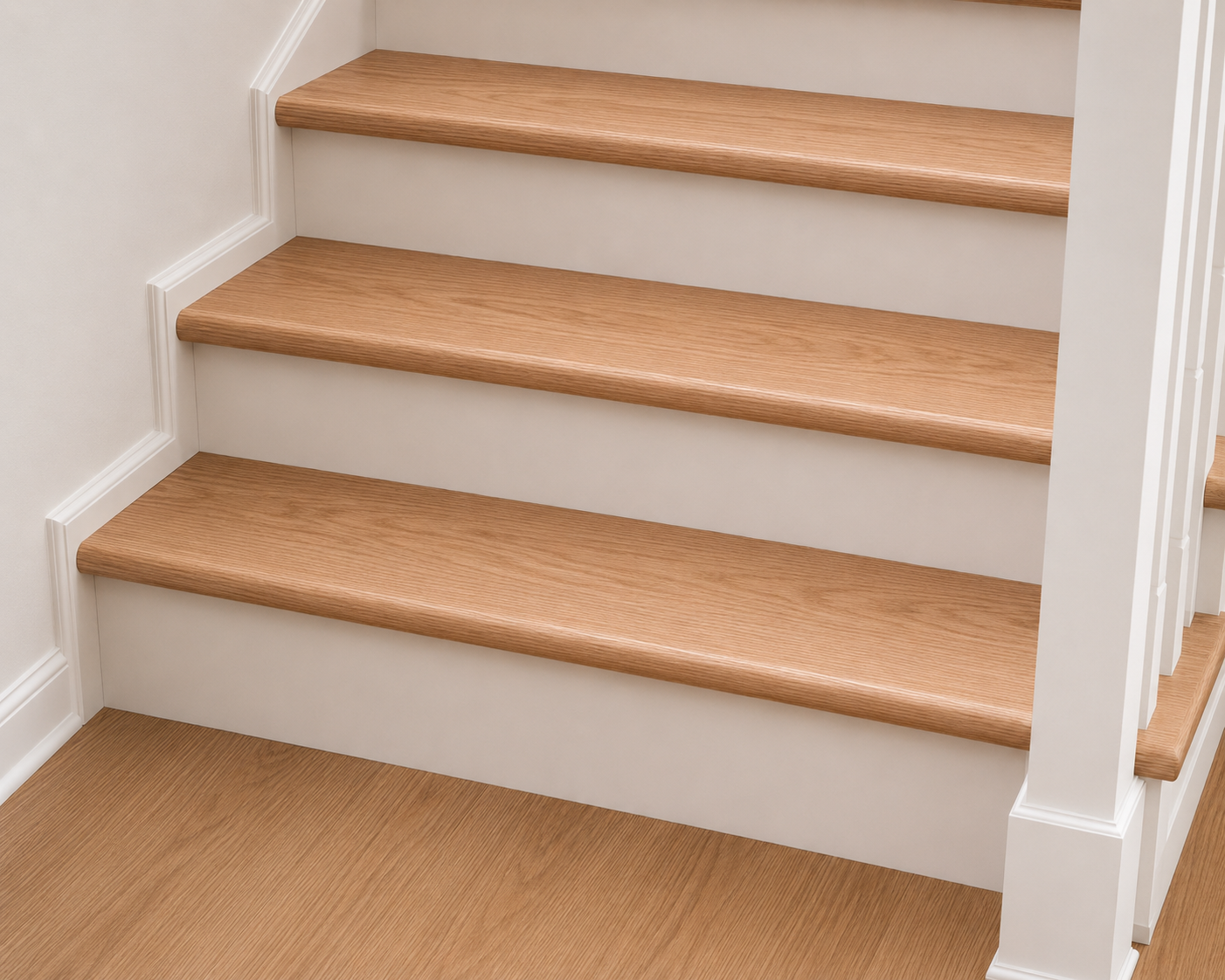 Red Oak Stair Tread w/ Return 48