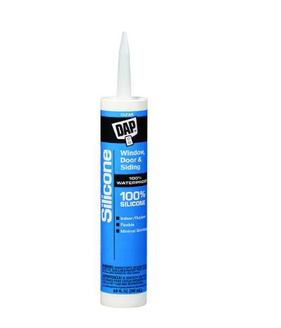 Dap 08641 9.8oz Clear 100% Silicone Sealant