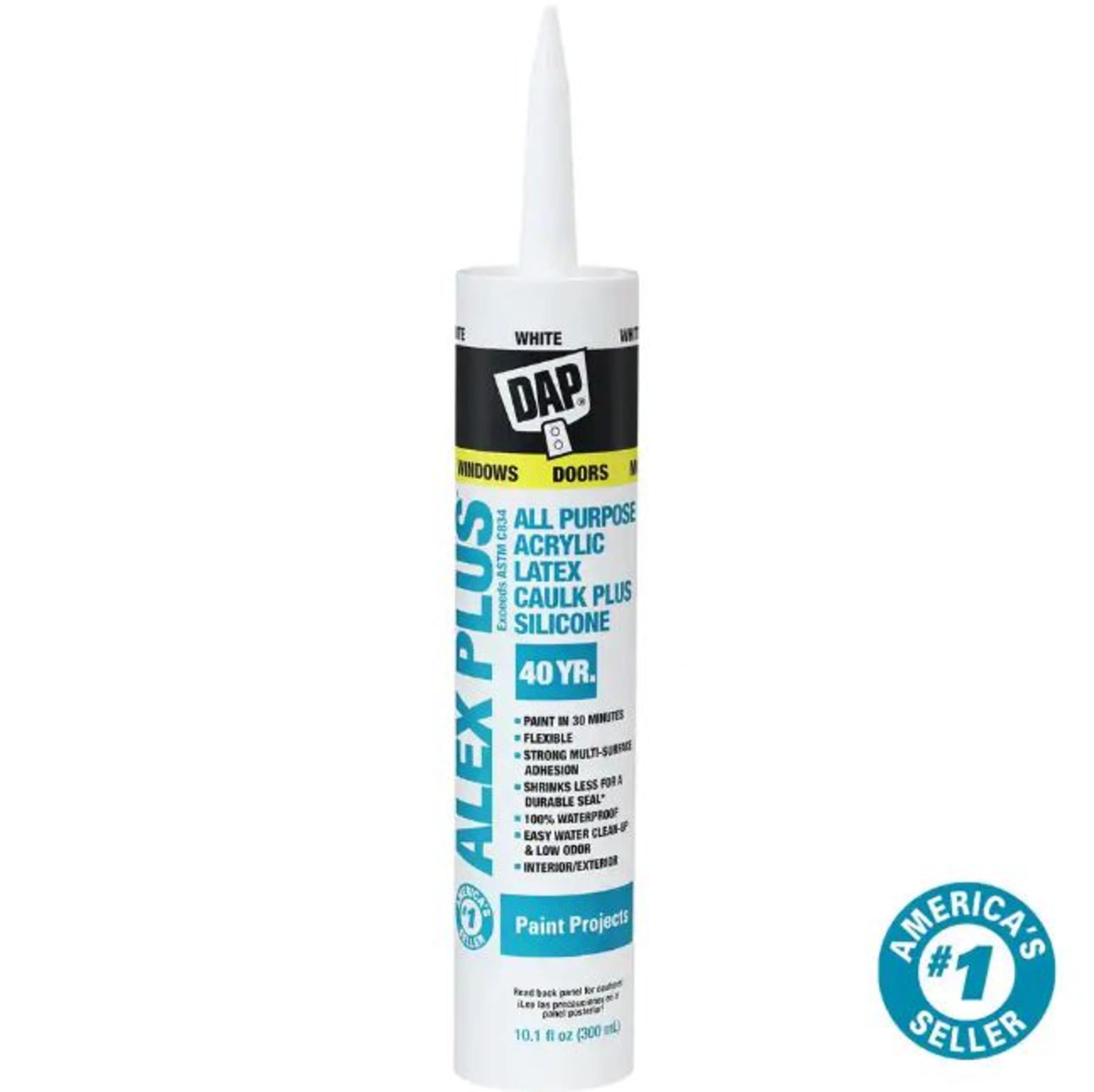 Dap 10.1oz Wht caulk