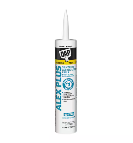 Dap 18152 10.1oz White Alex Plus Caulk 40 Yr