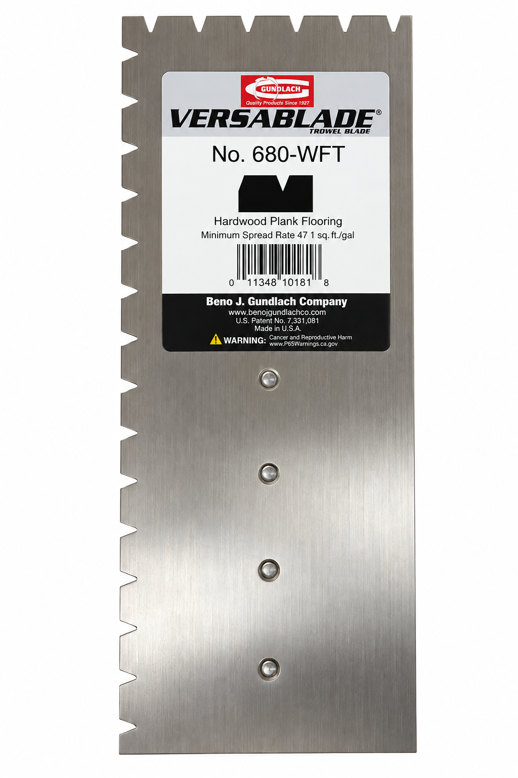 Gundlach VersaBlade Trowel Blade 680-WFT
