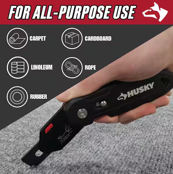 Husky Pivoting Carpet Knife