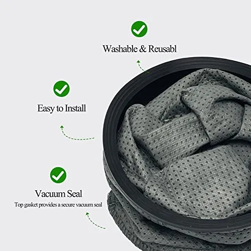 ProTeam Micro Cloth Filter for Round 10 qt Vacuum