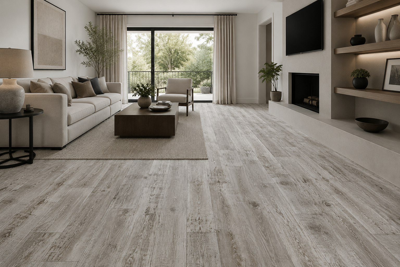 Pyzo-X HD 7000 SPC 12 Mil Flooring 7 in x 48 in – Old White (24.15 SF/Box)