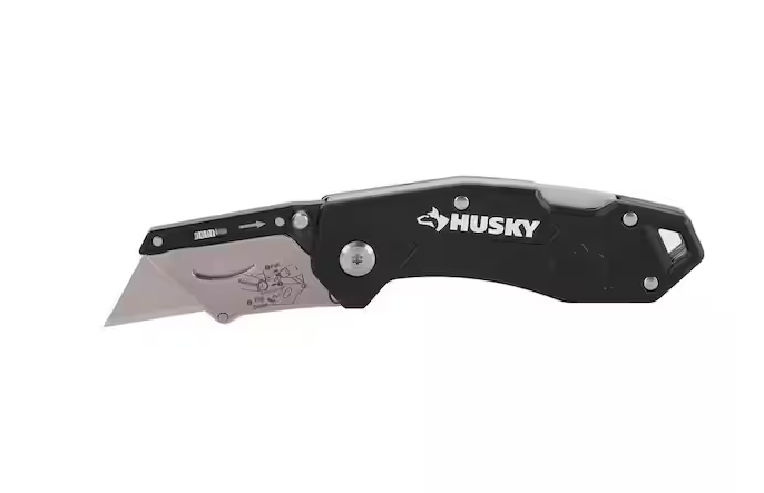 Husky Folding Lock-Back Utility Knife