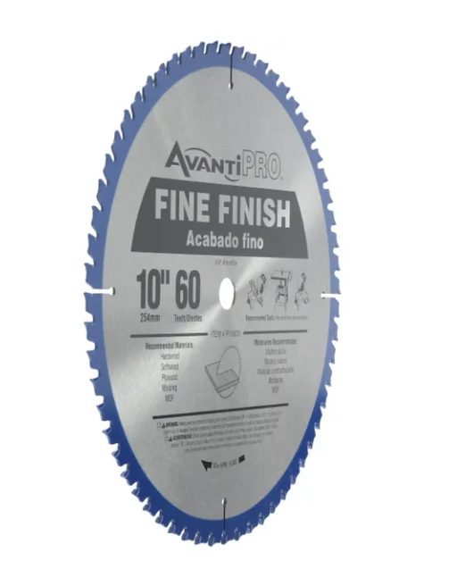 Avanti Pro Fine Finish Circular Saw Blade 10 in 60 Tooth (2 Pack)