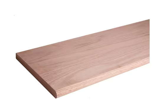 C-8070 Red Oak Plain Square Edge Tread 42 in