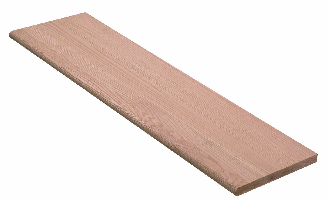 C-8070 Red Oak Plain Square Edge Tread 48 in