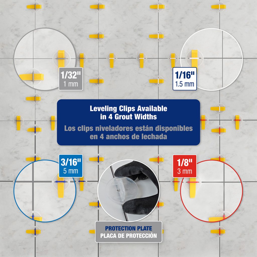 Lash Tile Leveling Clips