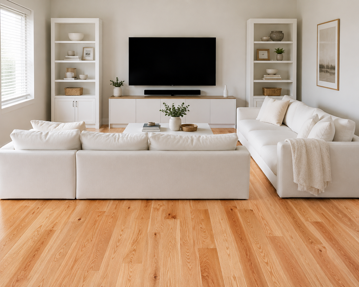 Millwood Red Oak Unfinished Hardwood Select & Better 3/4 in x 2 1/4 in (19.5 SF/Bundle)