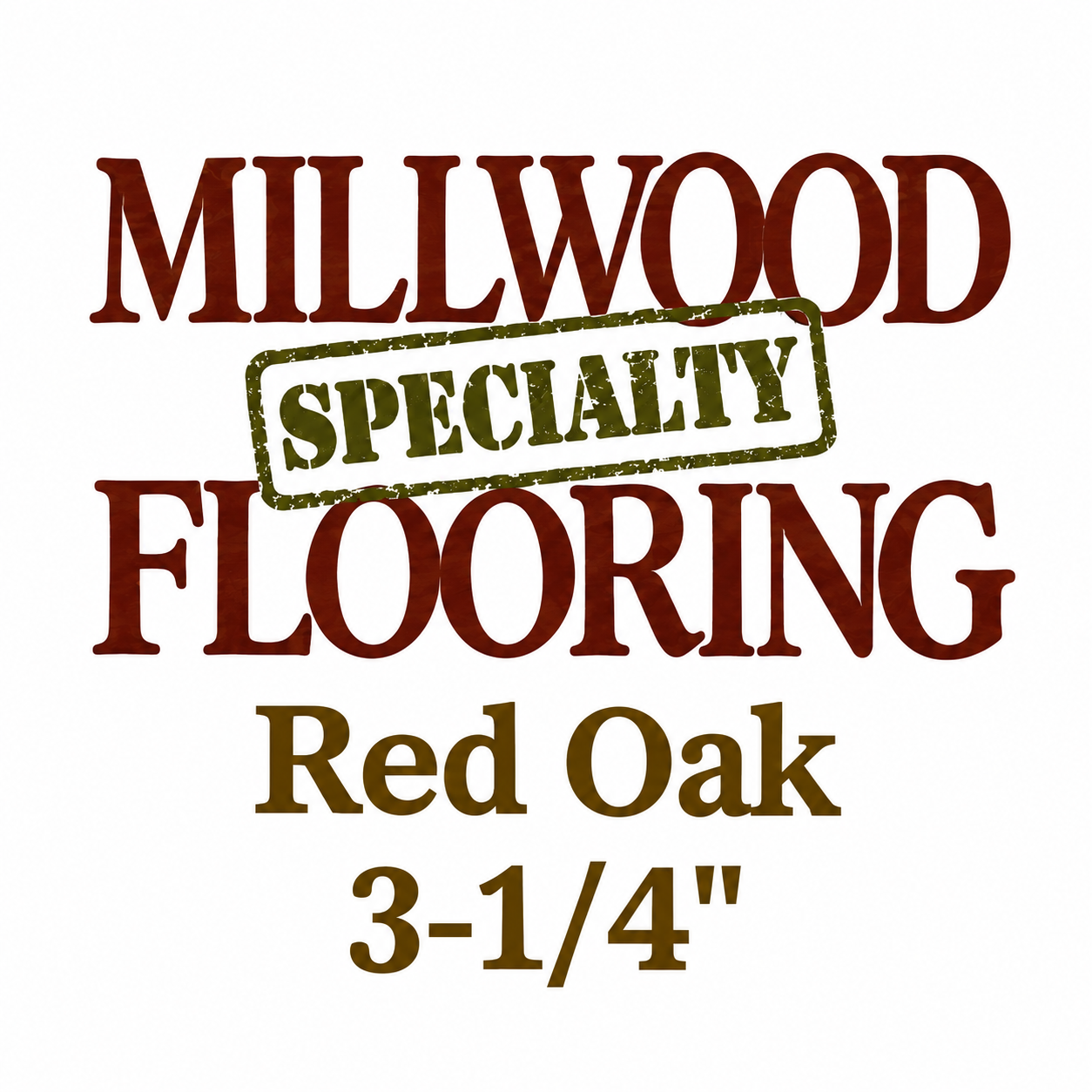 Millwood Red Oak Unfinished Hardwood 3/4 in x 3 1/4 in (21.125 SF/Bundle)