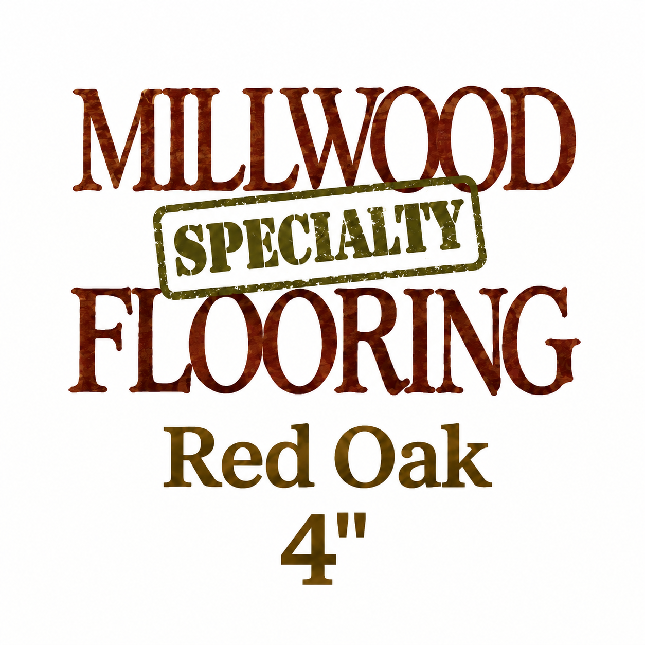 Millwood Red Oak Unfinished Hardwood 3/4 in x 4 in (17.34 SF/Bundle)