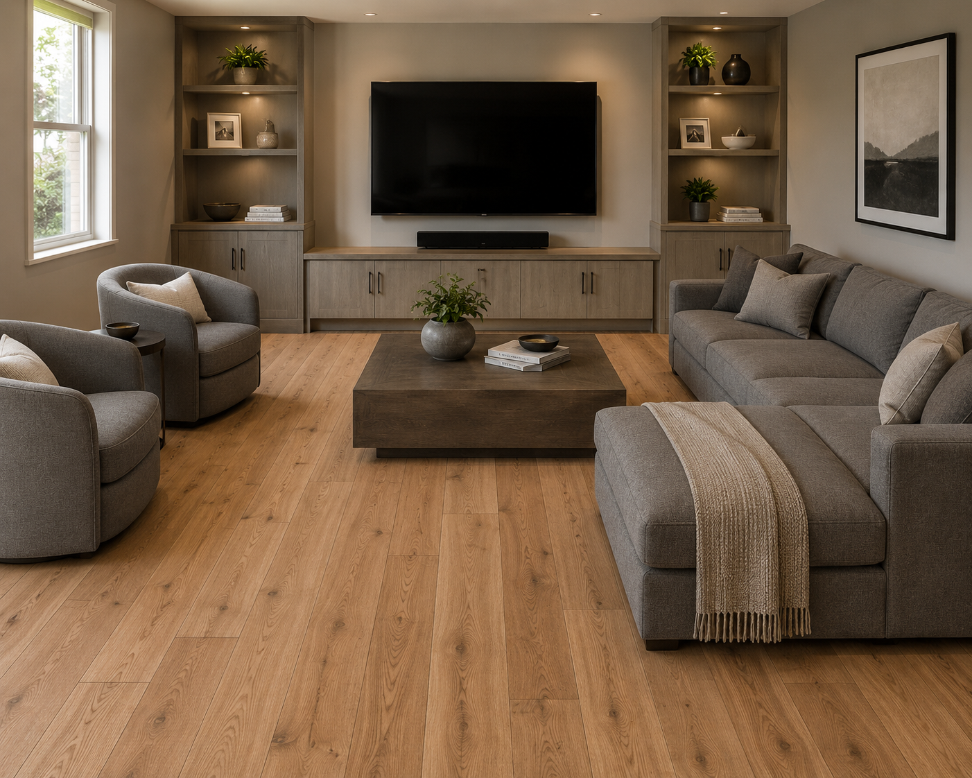 Millwood Red Oak Unfinished Hardwood Select & Better 3/4 in x 4 in (17.34 SF/Bundle)