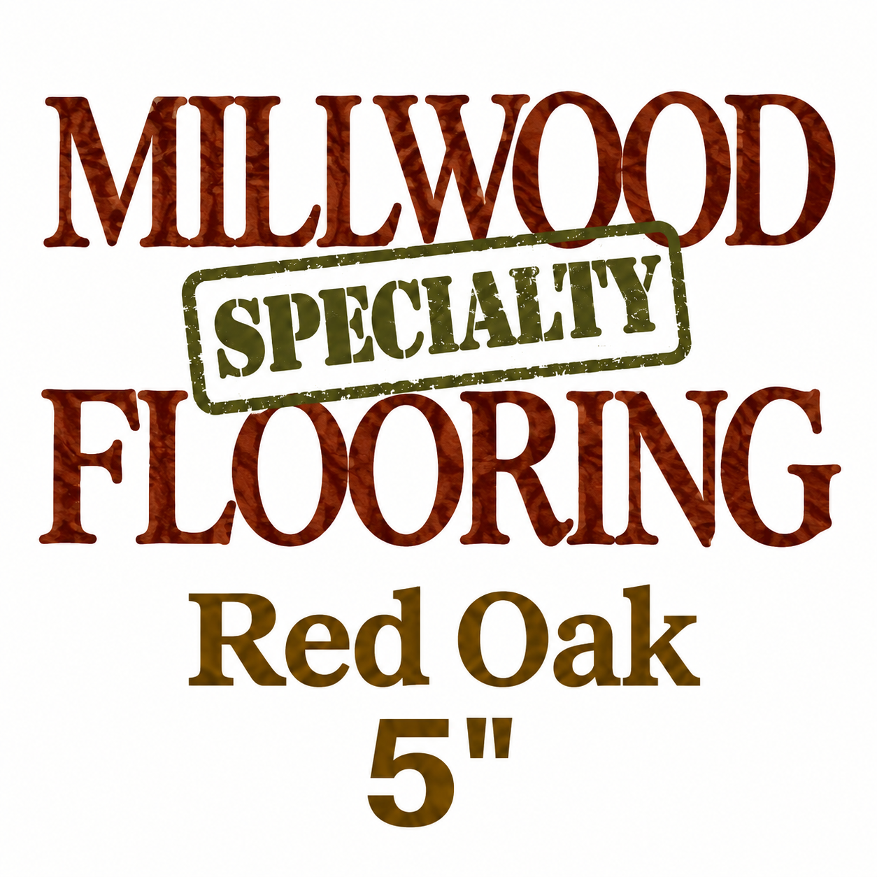 Millwood Red Oak Unfinished Hardwood 3/4 in x 5 in (21.67 SF/Bundle)