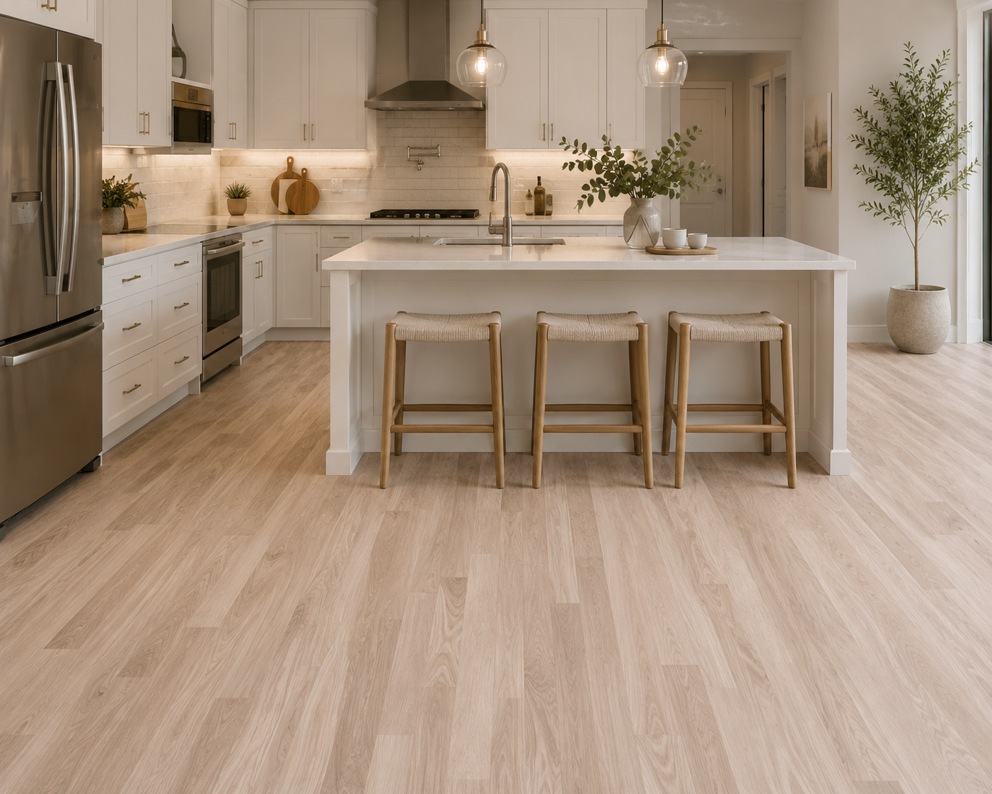 Millwood White Oak Unfinished Hardwood Select & Better 3/4 in x 2 1/4 in (19.5 SF/Bundle)