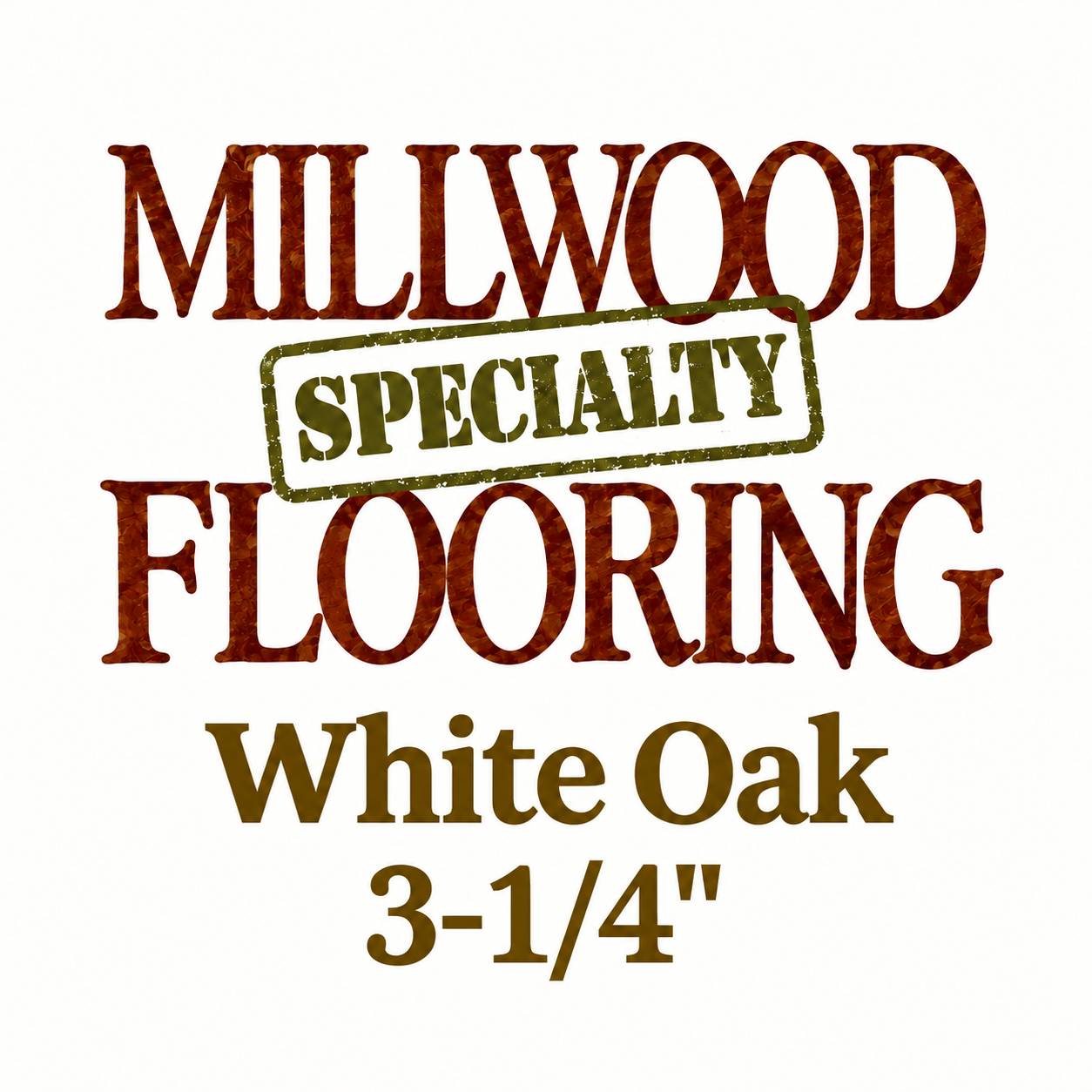 Millwood White Oak Unfinished Hardwood 3/4 in x 3 1/4 in (21.125 SF/Bundle)