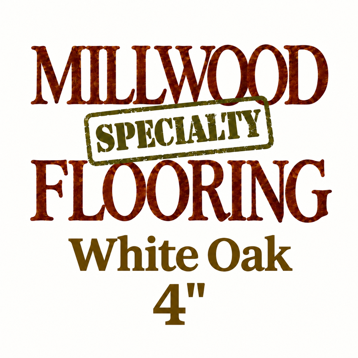 Millwood White Oak Unfinished Hardwood 3/4 in x 4 in (17.34 SF/Bundle)