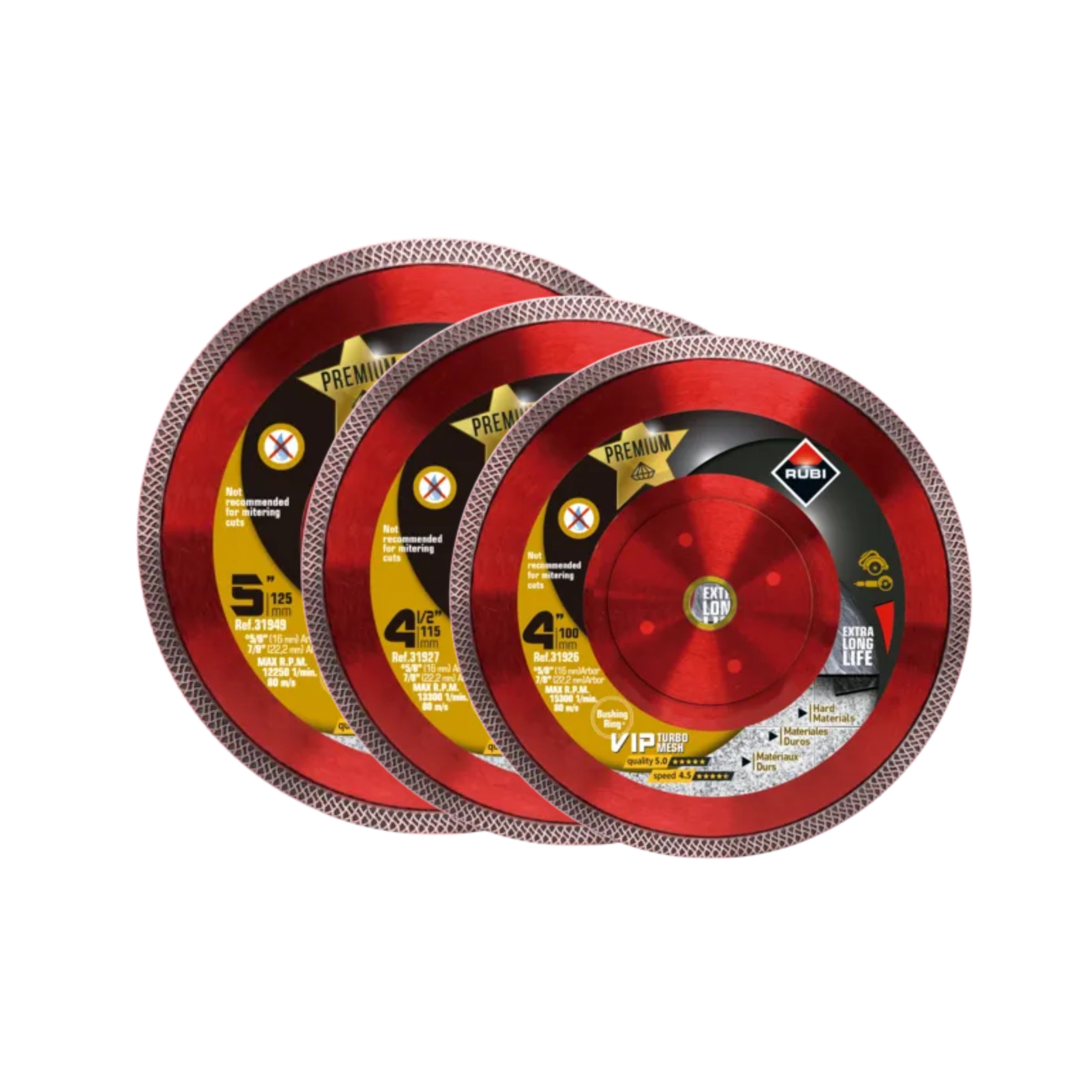 Rubi Premium VIP Turbo Mesh Dry Blades