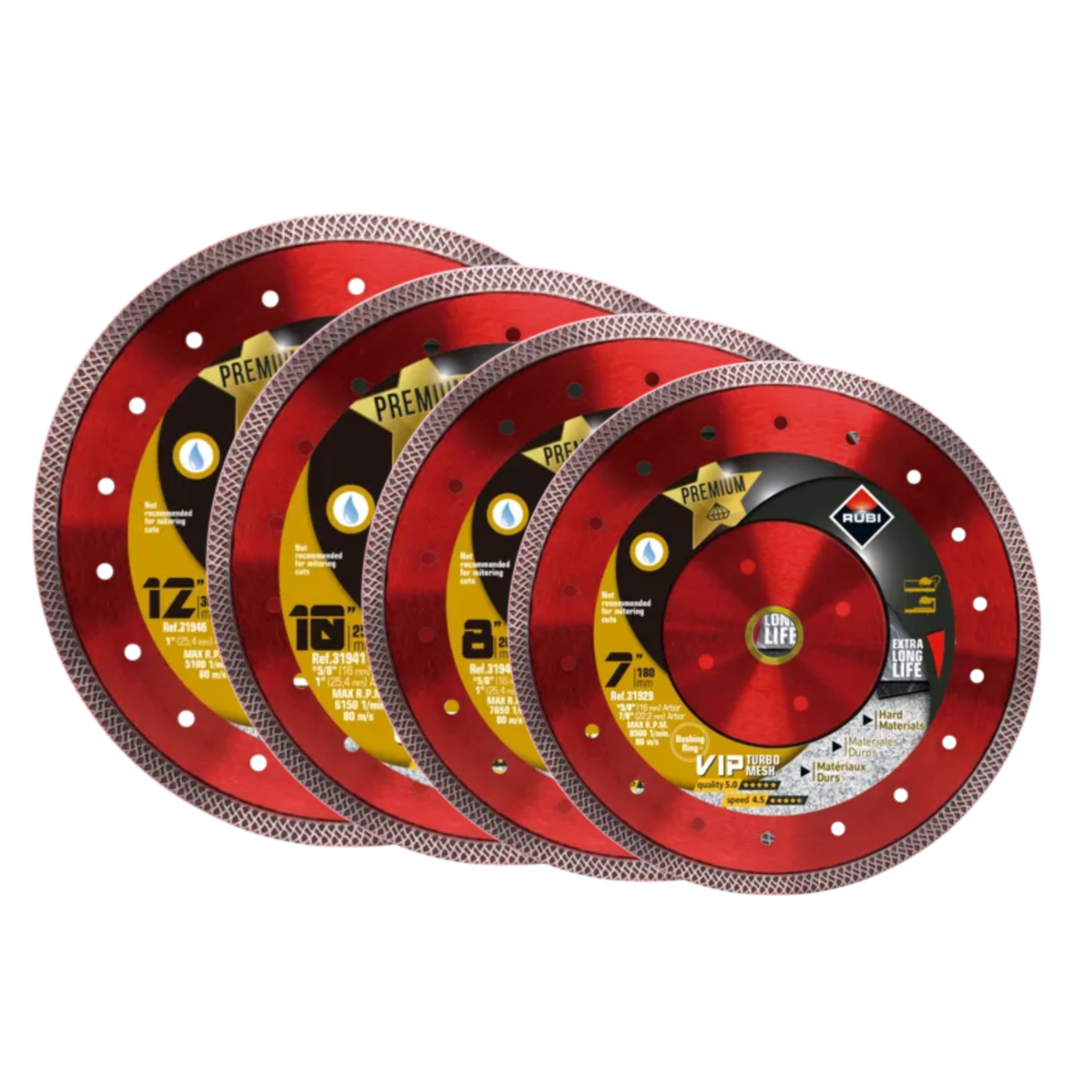 Rubi Premium VIP Turbo Mesh Wet Blades