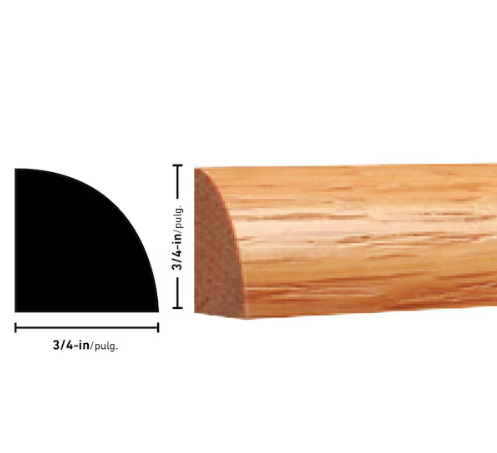 White Oak Quarter Round 3/4 X 3/4