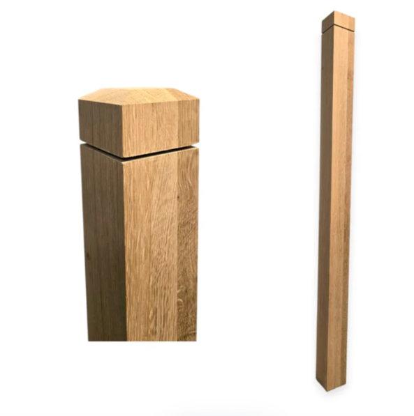 Solid S4S Box Newel Post Red Oak 4-1/2