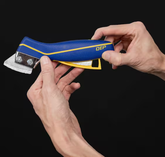 QEP Pro Handheld Grout Saw with Blade Storage & 2 Blades