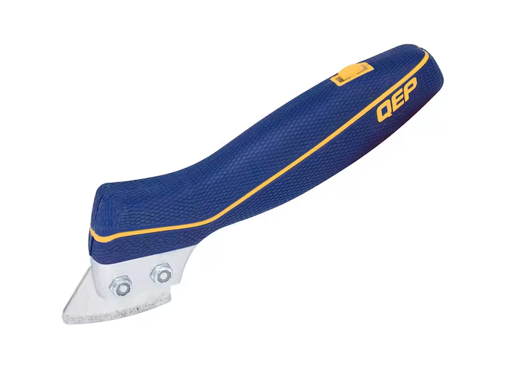 QEP Pro Handheld Grout Saw with Blade Storage & 2 Blades