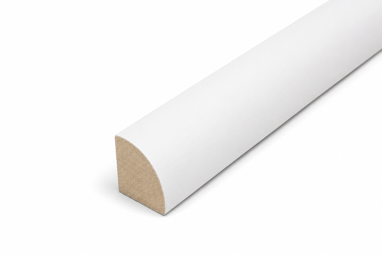 White Primed Quarter Round 11/16