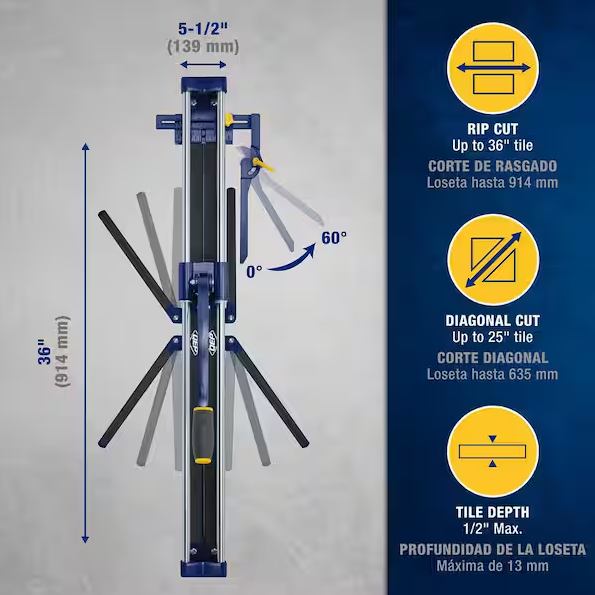 QEP Slimline Manual Tile Cutter 36 in