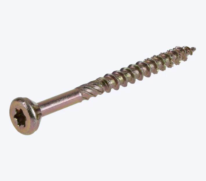 Power Pro Wood Screws #8 x 2 in Yellow Zinc (125 ct)