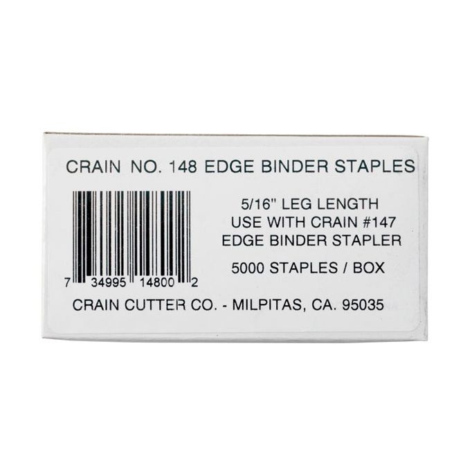 Crain Edge Binding Staples #148 (5,000 ct)