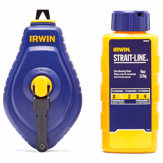 Irwin Strait-Line Chalk Reel with Blue Chalk