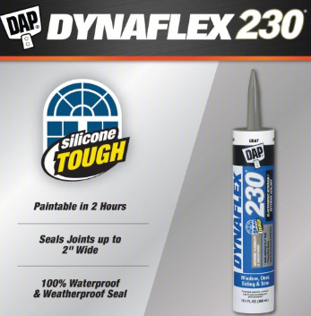 Dap 18286 10.3oz Gray 230 Dynaflex Elastomeric Latex Sealant