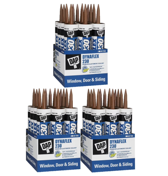 Dap 18412 10.3oz Cedar Tan 230 Dynaflex Elastomeric Latex Sealant