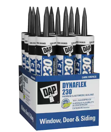 Dap 18420 10.3oz Dark Bronze 230 Dynaflex Elastomeric Latex Sealant