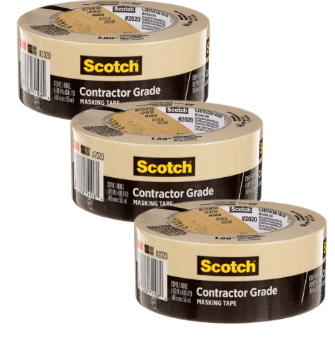 Scotch 2020 Contractor Grade 1.88-in x 60 Yard(s) Masking Tape