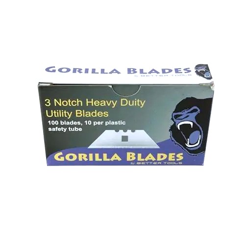 Heavy-Duty 3-Notch Utility Blades (100 Pack)