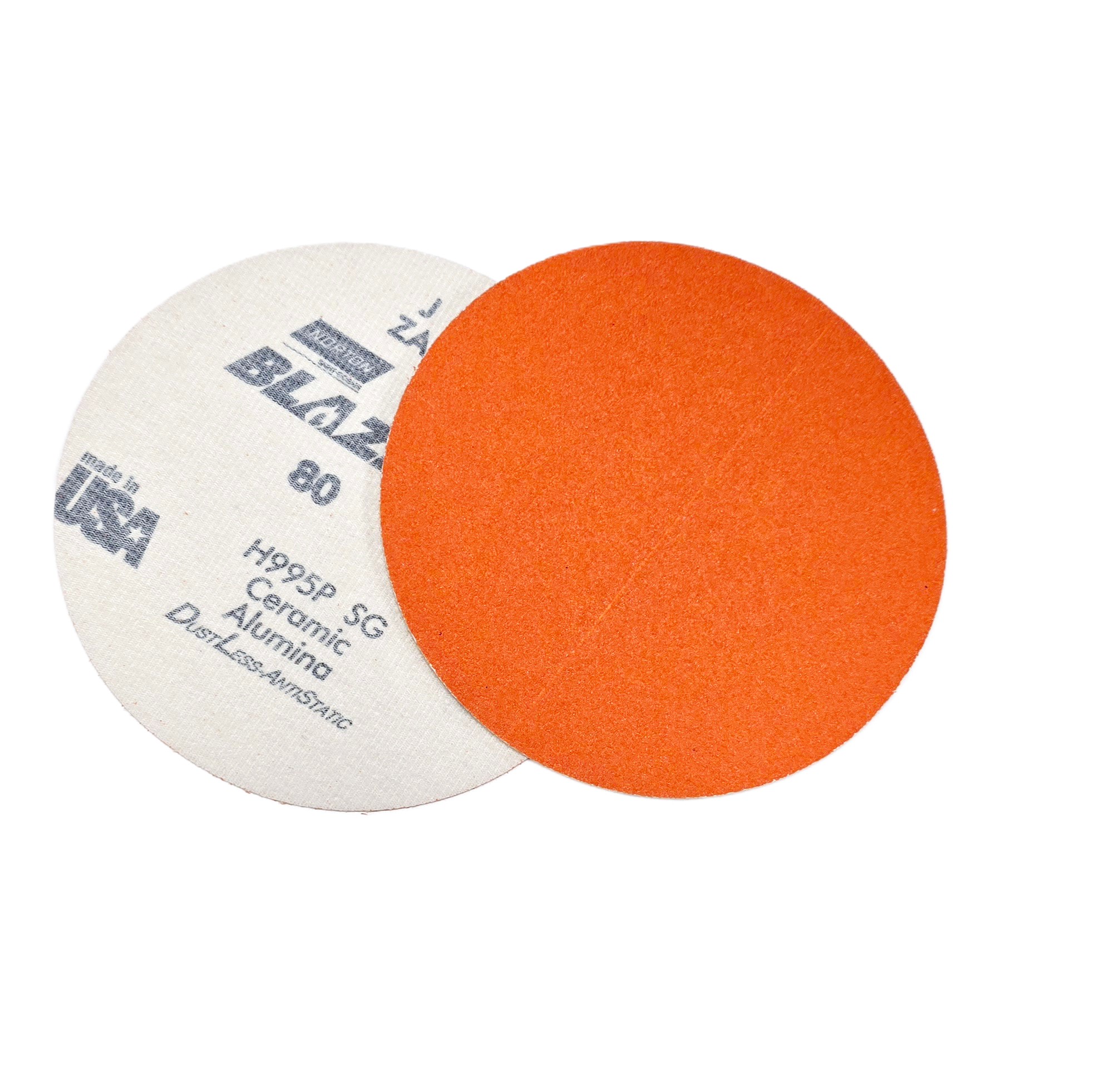 Norton Blaze Hook & Loop Sanding Disc 6 in 80 Grit (40/Box)