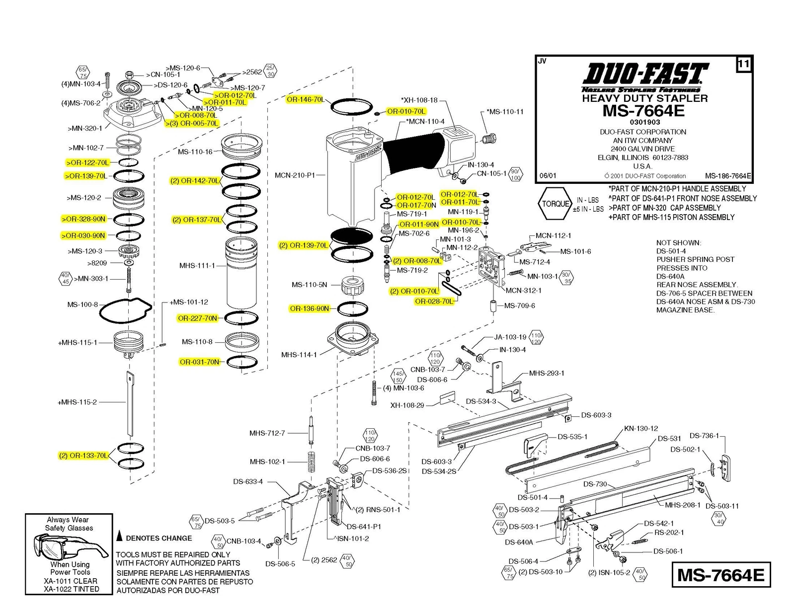 Duo-Fast O-Ring Repair Kit