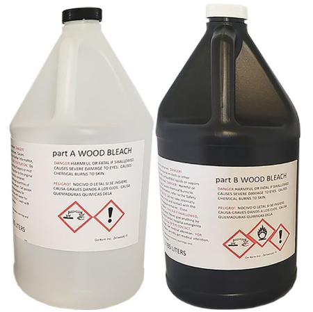 Go Kem PWB1900 Professional Wood Bleaching Kit (1G Part A & 1G Part B)