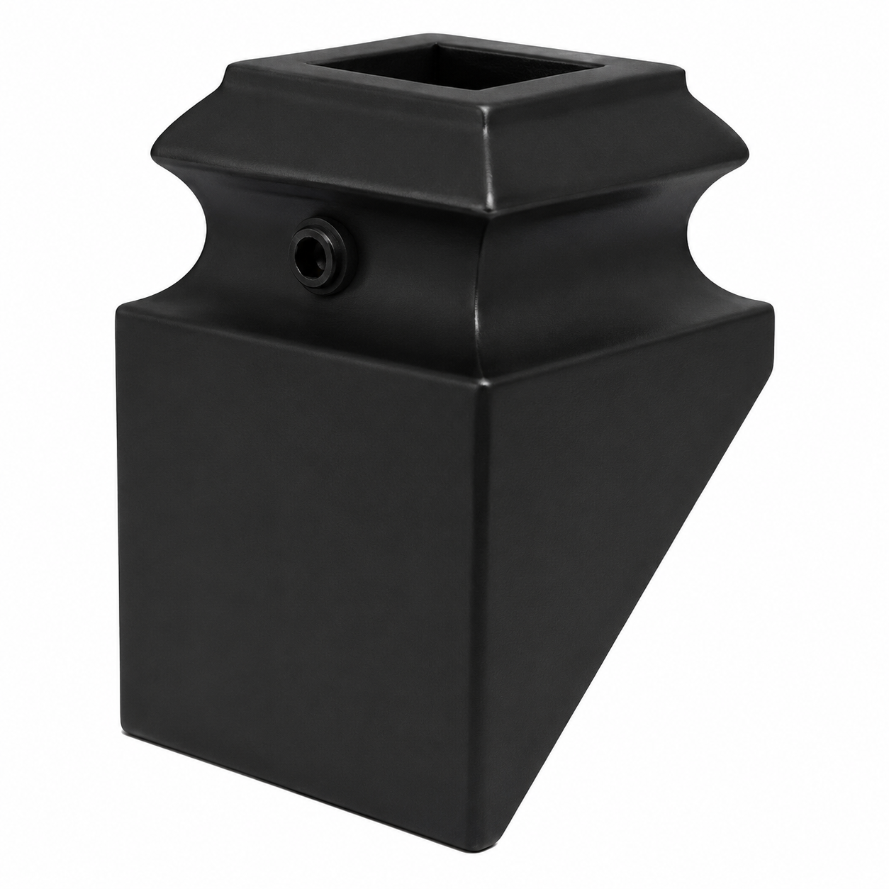 Pitch Baluster Shoe with Set Screw – Flat Black