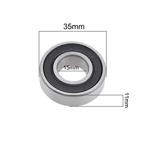 Radial Ball Bearing 6202 Double Sealed 15 mm Bore x 35 mm OD x 11 mm Width