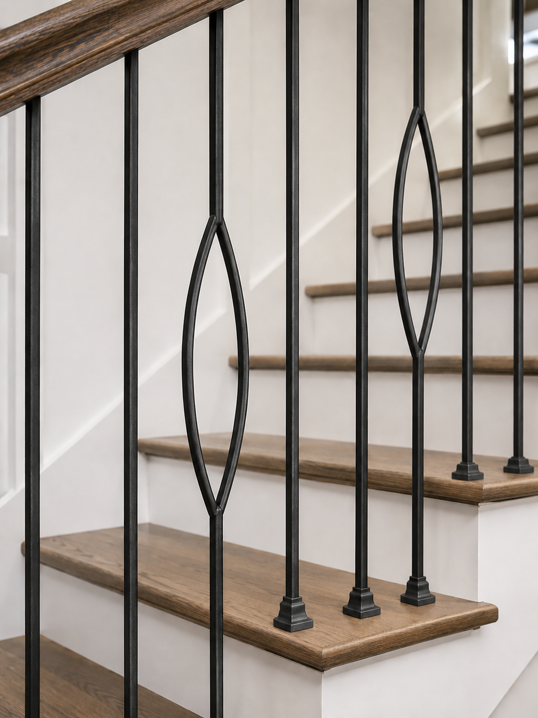 Rounded Panel Liberty Baluster – Satin Black