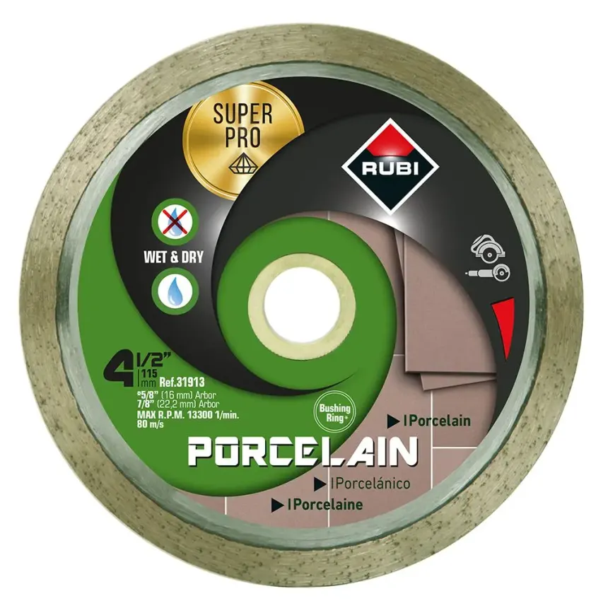 Porcelain SuperPro Wet/Dry Diamond Blade 4-1/2 in